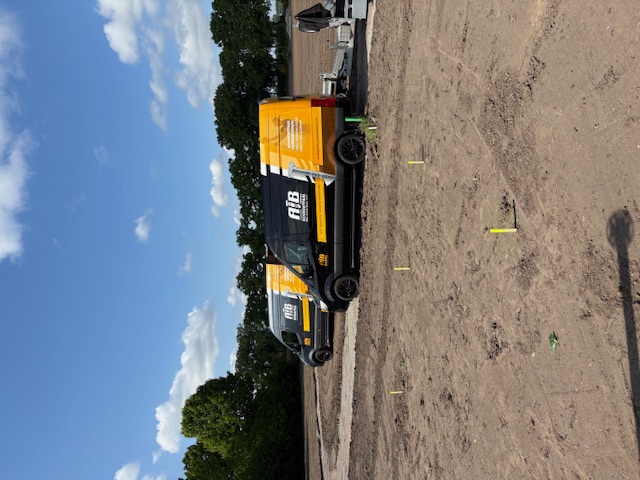 AIB bedrijfswagens op locatie